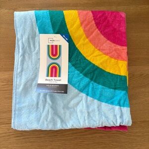 Rainbow beach towel. 5/25$